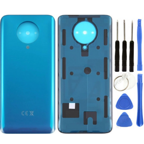 Xiaomi Poco Pocophone F2 Pro Uyumlu Arka Pil Kapağı Mavi + Tamir Seti - Image 1