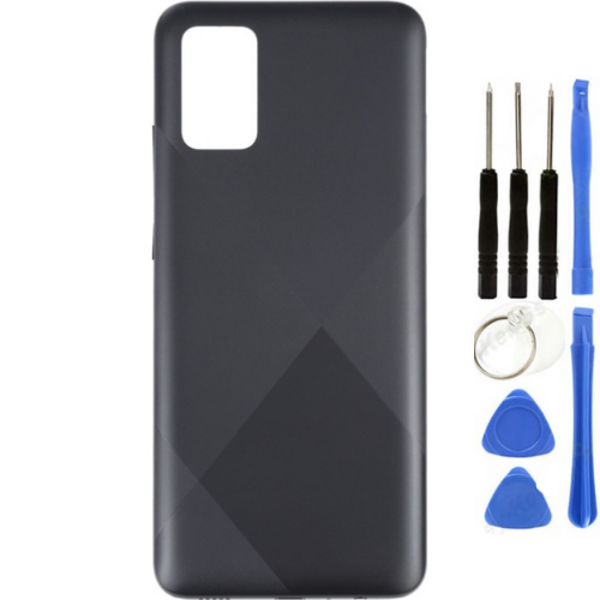 Samsung A02S SM-A025F Uyumlu Arka Pil Kapağı Siyah + Tamir Seti - Image 1
