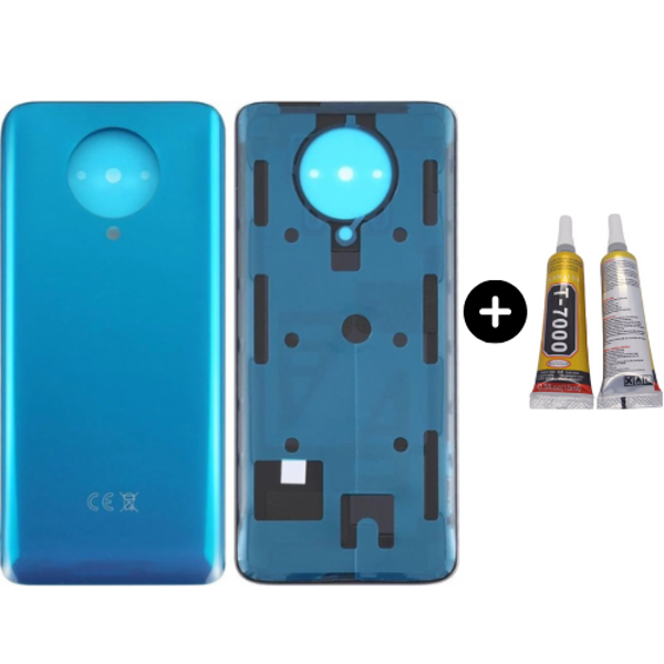 Xiaomi Poco Pocophone F2 Pro Uyumlu Arka Pil Kapağı Mavi + B7000 - Image 1