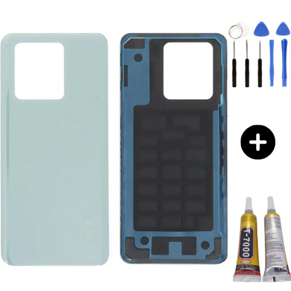 Xiaomi Mi 13T Pro Uyumlu Arka Pil Kapağı Yeşil + Montaj Seti - Image 1