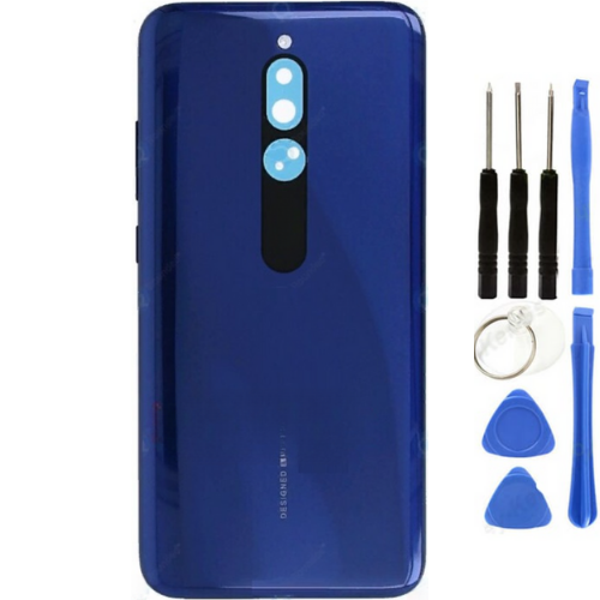Redmi 8 Uyumlu Full Kasa Arka Pil Kapağı Mavi + Tamir Seti - Image 1