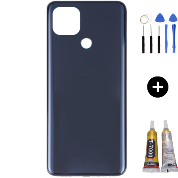 Oppo A15S Uyumlu Arka Pil Kapağı Siyah + Montaj Seti - Image 1