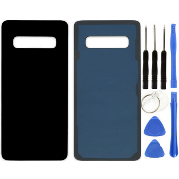 Samsung S10 E SM-G970F Uyumlu Arka Pil Kapağı Siyah + Tamir Seti - Image 1