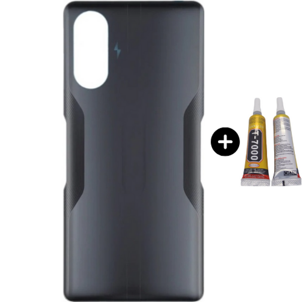 Xiaomi Poco Pocophone F3 GT Uyumlu Arka Pil Kapağı Siyah + B7000 - Image 1