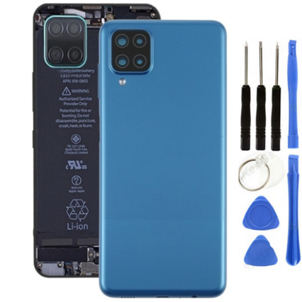 Samsung A12 SM-A215F Uyumlu Arka Pil Kapağı Mavi + Tamir Seti - Image 1