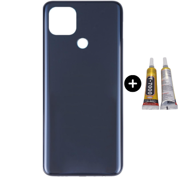 Oppo A15 Uyumlu Arka Pil Kapağı Siyah + B7000 - Image 1