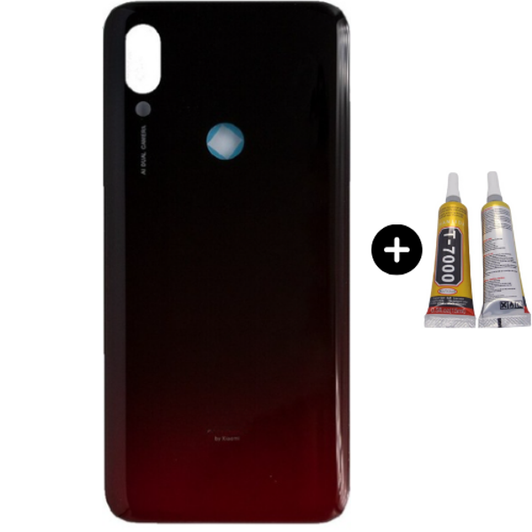 Redmi 7 Uyumlu Arka Pil Kapağı Kırmızı + B7000 - Image 1