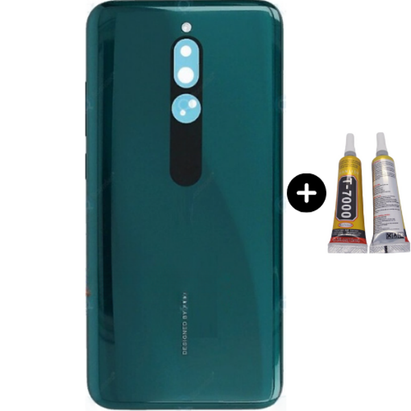 Redmi 8 Uyumlu Full Kasa Arka Pil Kapağı Yeşil + B7000 - Image 1