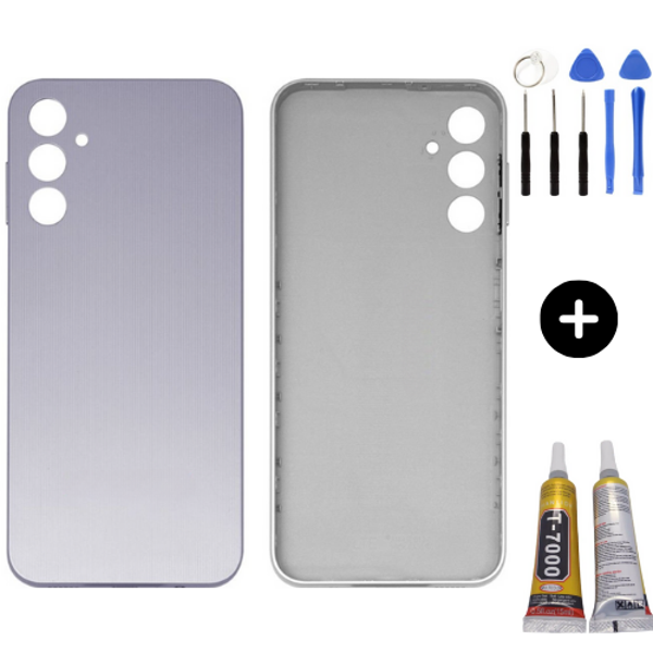 Samsung A14 SM-A145F Uyumlu Arka Pil Kapağı Beyaz + Montaj Seti - Image 1