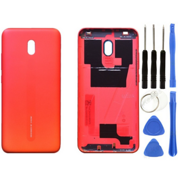 Redmi 8A Uyumlu Full Kasa Arka Pil Kapağı Kırmızı + Tamir Seti - Image 1