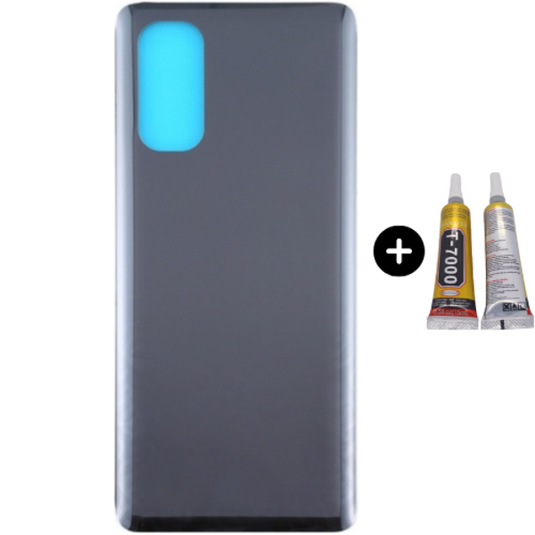 Oppo Reno 4 Pro 5G Uyumlu Arka Pil Kapağı Siyah + B7000 - Image 1