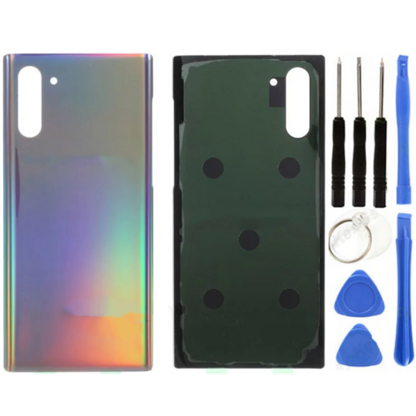 Samsung Galaxy Note 10 SM-N970 Uyumlu Arka Pil Kapağı Gri + Tamir Seti - Image 1