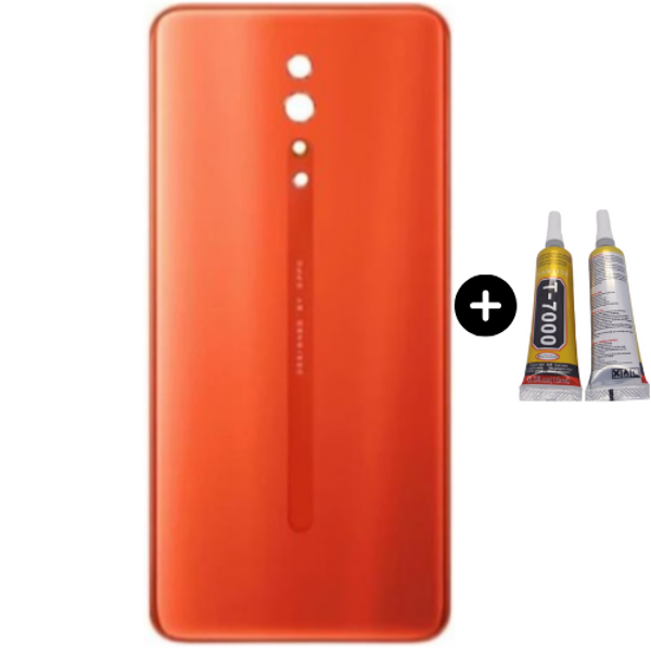 Oppo Reno Z Uyumlu Arka Pil Kapağı Turuncu + B7000 - Image 1
