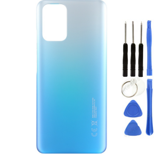 Redmi Note 10S Uyumlu Arka Pil Kapağı Mavi + Tamir Seti - Image 1