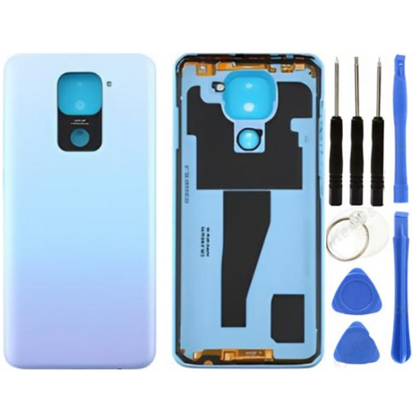 Redmi Note 9 Uyumlu Full Kasa Arka Pil Kapağı Beyaz + Tamir Seti - Image 1