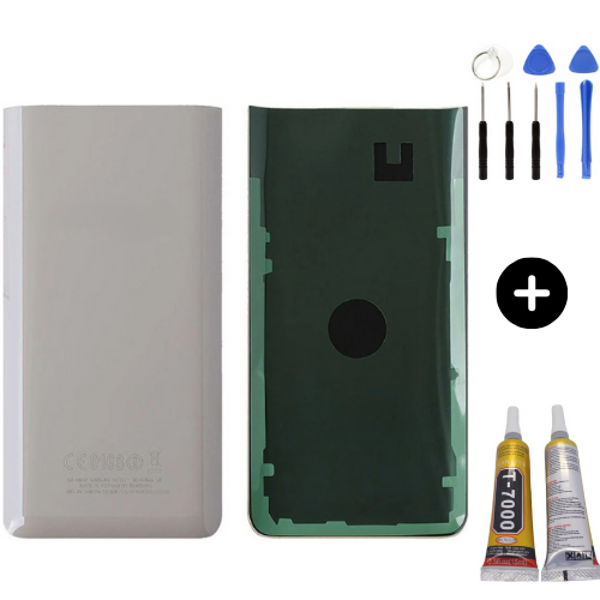 Samsung A80 SM-A805F Uyumlu Arka Pil Kapağı Beyaz + Montaj Seti - Image 1
