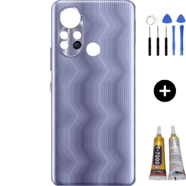 İnfinix Hot 11S Uyumlu Arka Kapak Mor + Montaj Seti - Image 1