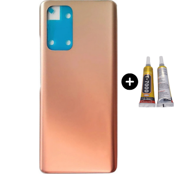 Redmi Note 10 Pro Uyumlu Arka Pil Kapağı Gold + B7000 - Image 1