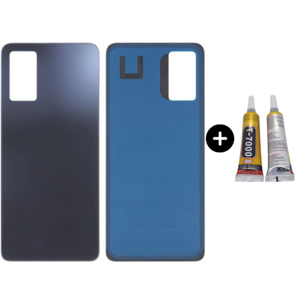 Redmi Note 11 Pro Uyumlu Arka Pil Kapağı Siyah + B7000 - Image 1
