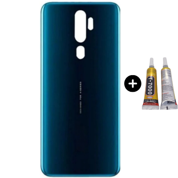 Oppo A5 2020 Uyumlu Arka Pil Kapağı Yeşil + B7000 - Image 1