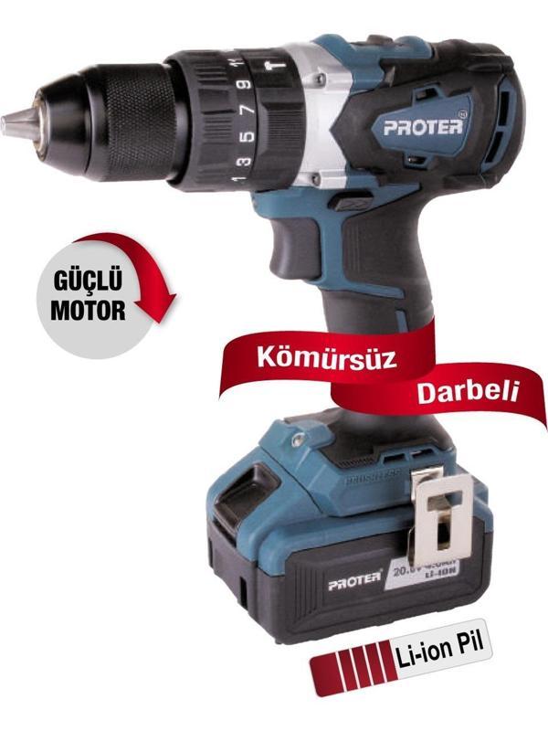 Proter PST 740 BL 20V Darbeli Matkap - Image 1