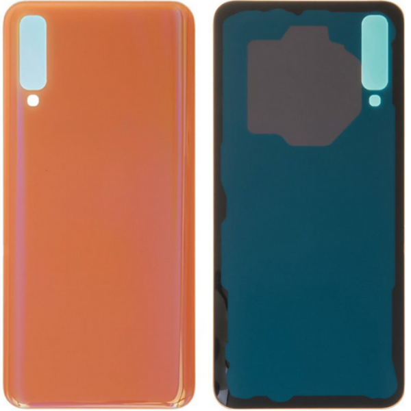 Samsung A50 SM-A505 Uyumlu Arka Pil Kapağı Turuncu - Image 1