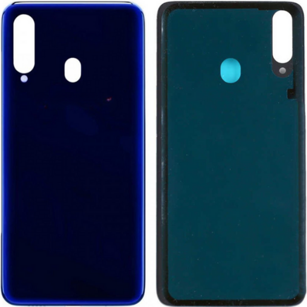 Samsung M40 SM-M405F Uyumlu Arka Pil Kapağı Mavi - Image 1