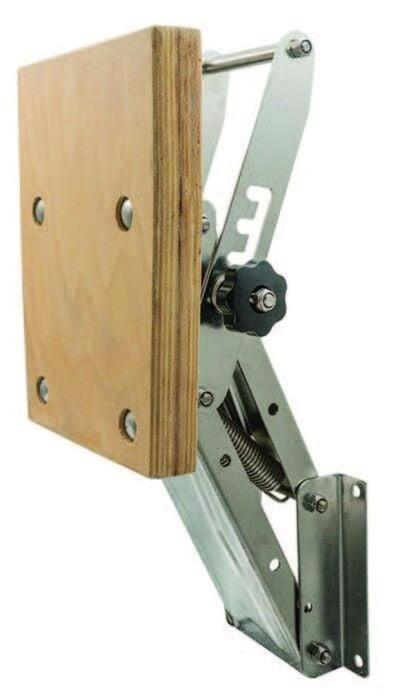 Motor Askı Braketi Krom Mafsallı Ahşap Bağlantılı 6-30 hp - Image 1