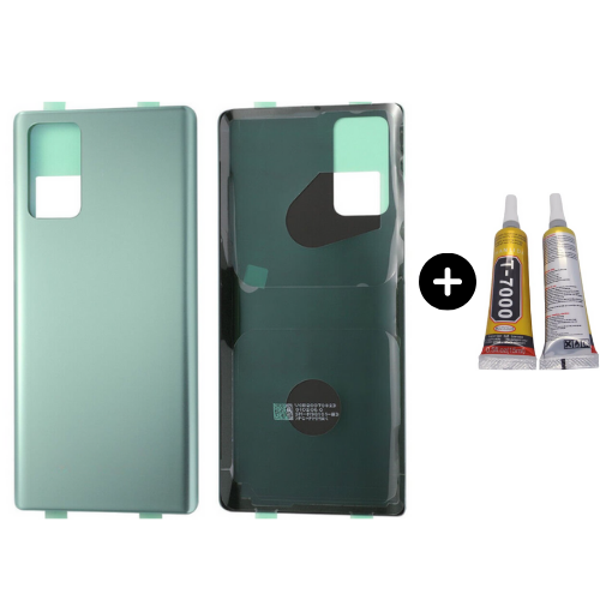 Samsung Galaxy Note 20 SM-N980 Uyumlu Arka Pil Kapağı Yeşil + B7000 - Image 1