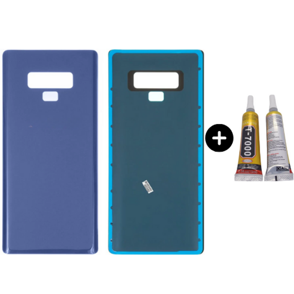 Samsung Galaxy Note 9 SM-N960 Uyumlu Arka Pil Kapağı Mavi + B7000 - Image 1