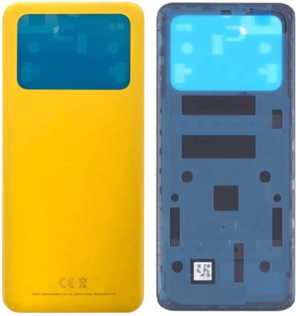 Xiaomi Poco Pocophone M4 Pro Uyumlu Arka Pil Kapağı Sarı - Image 1