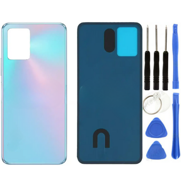 Vivo Y21S Uyumlu Arka Pil Kapağı Mavi + Tamir Seti - Image 1