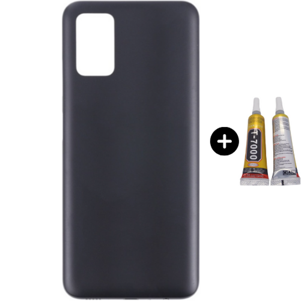 Samsung A03S SM-A037F Uyumlu Arka Pil Kapağı Siyah + B7000 - Image 1
