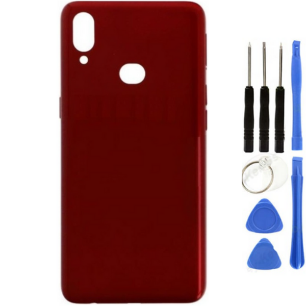 Samsung A10S SM-A107 Uyumlu Arka Pil Kapağı Kırmızı + Tamir Seti - Image 1