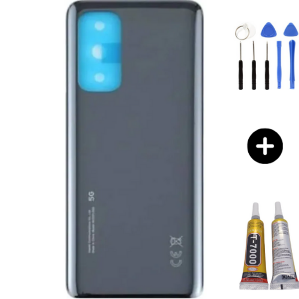 Xiaomi Mi 10T Pro Uyumlu Arka Pil Kapağı Gri + Montaj Seti - Image 1