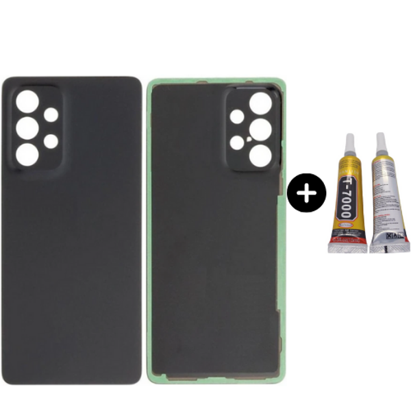 Samsung A53 5G SM-A536E Uyumlu Arka Pil Kapağı Siyah + B7000 - Image 1