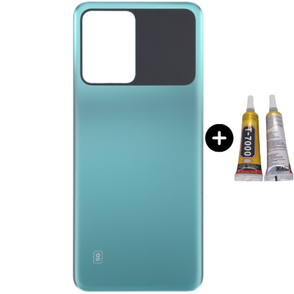 Xiaomi Poco Pocophone X5 Pro Uyumlu Arka Pil Kapağı Yeşil + B7000 - Image 1