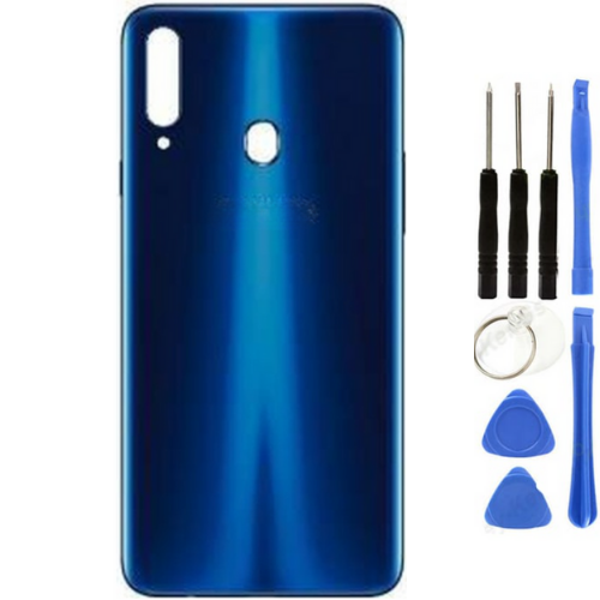 Samsung A20S SM-A207 Uyumlu Arka Pil Kapağı Mavi + Tamir Seti - Image 1