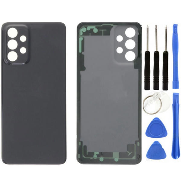Samsung A23 SM-A235F Uyumlu Arka Pil Kapağı Siyah + Tamir Seti - Image 1
