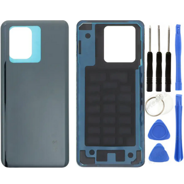 Xiaomi Mi 13T Uyumlu Arka Pil Kapağı Siyah + Tamir Seti - Image 1