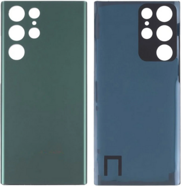 Samsung S22 Ultra SM-S908 Uyumlu Arka Pil Kapağı Yeşil - Image 1