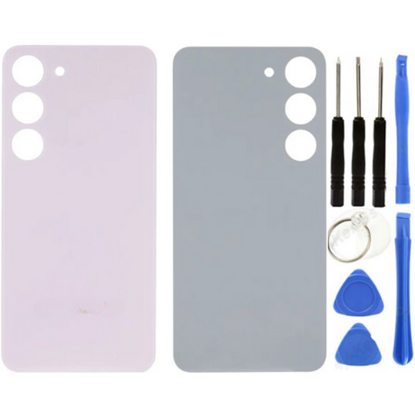 Samsung S23 Plus SM-S916 Uyumlu Arka Pil Kapağı Pembe + Tamir Seti - Image 1