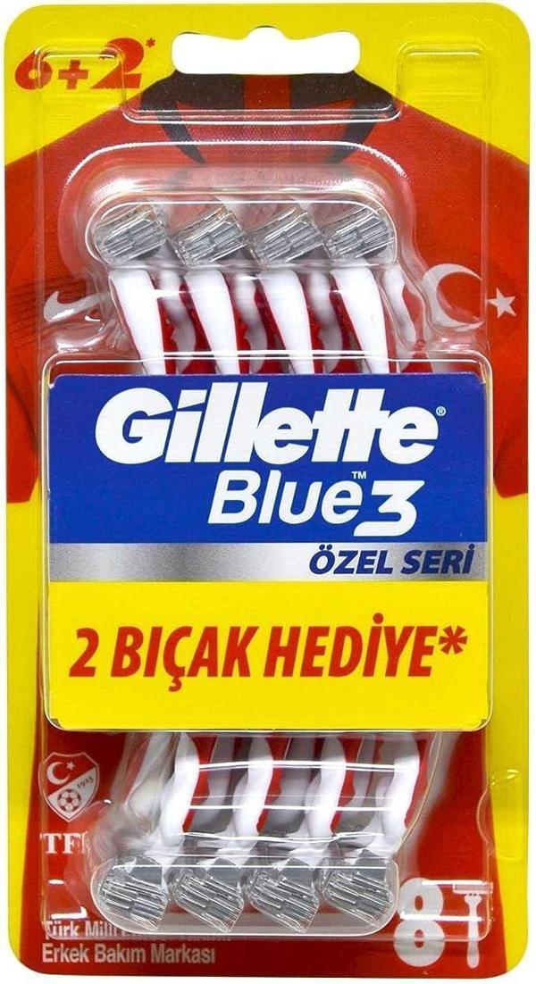 Gillette Blue3 Özel Seri 6+2'li Kullan At Tıraş Bıçağı 4 Adet - Image 1