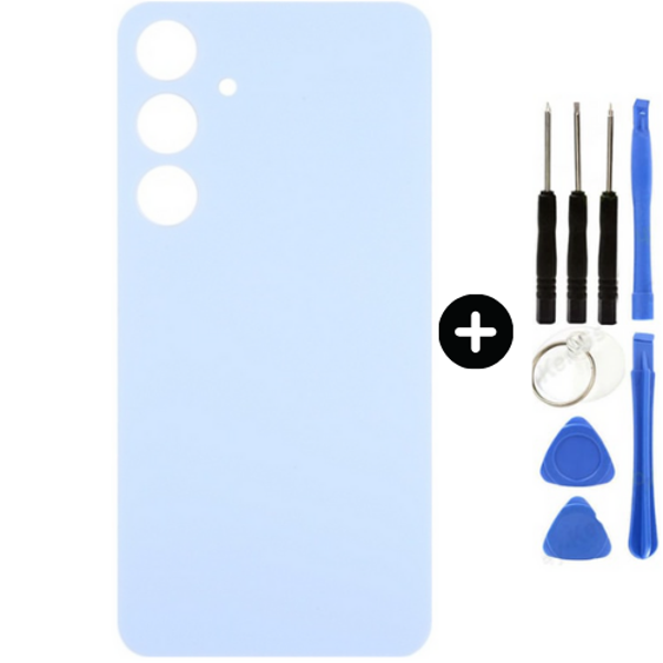 Samsung S24 Plus SM-S926 Uyumlu Arka Pil Kapağı Mavi + Tamir Seti - Image 1