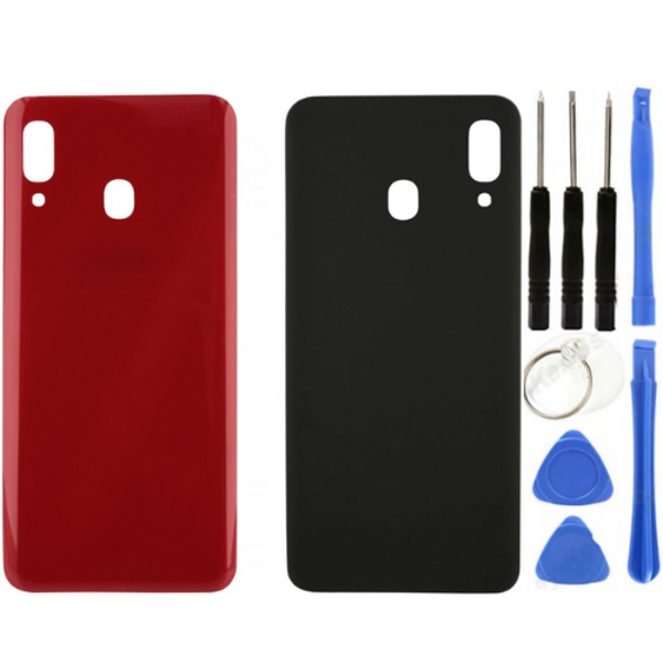 Samsung A30 SM-A305F Uyumlu Arka Pil Kapağı Kırmızı + Tamir Seti - Image 1