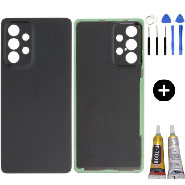 Samsung A53 5G SM-A536E Uyumlu Arka Pil Kapağı Siyah + Montaj Seti - Image 1