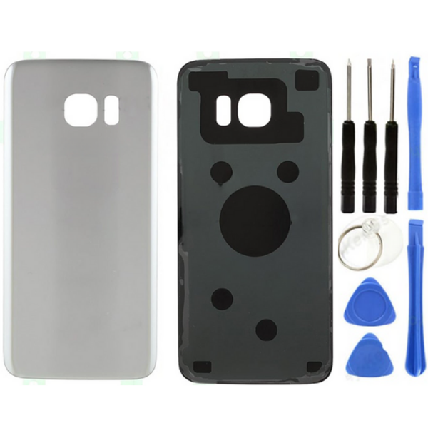 Samsung S7 Edge SM-G935 Uyumlu Arka Pil Kapağı Gri + Tamir Seti - Image 1