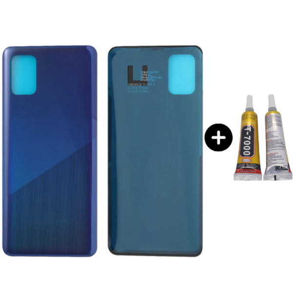 Samsung A31 SM-A315 Uyumlu Arka Pil Kapağı Mavi + B7000 - Image 1