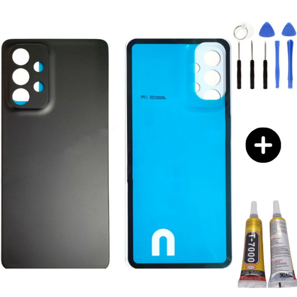 Samsung A33 5G SM-A336 Uyumlu Arka Pil Kapağı Siyah + Montaj Seti - Image 1