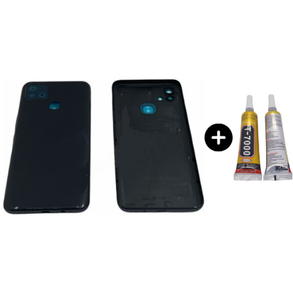 İnfinix Hot 10İ Uyumlu Full Kasa Arka Kapak Siyah + B7000 - Image 1